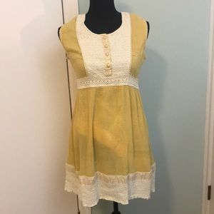 Yellow tunic top